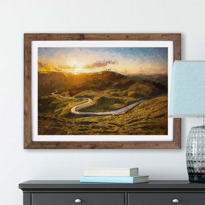 Mam Tor in the Peak District - Framed Print
