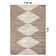 Beige Brown Geometric Stripe Area Rug