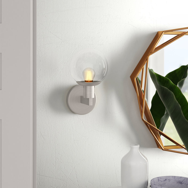 Casiyah Armed Sconce, Brushed Nickel