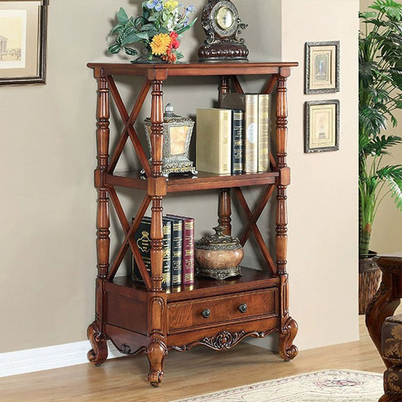 Brown Solid Wood Storage Rack, 41.93" H x 27.56" W x 15.75" D