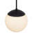 10 Inch Diameter Etched White Glass Material Globe Integrated Led Pendant Light