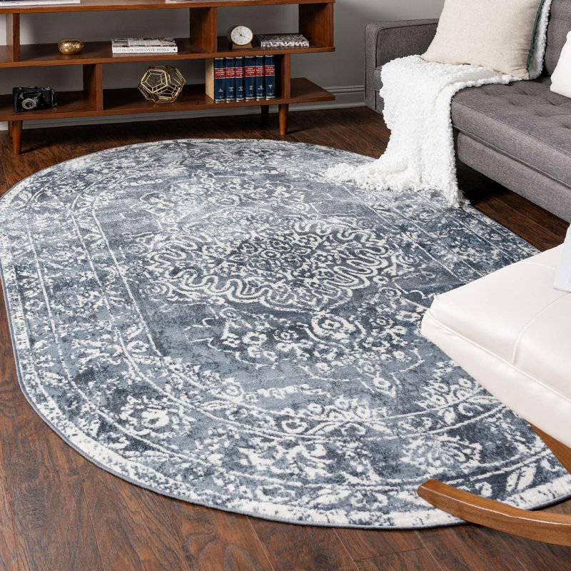 Boylan Oriental Indoor Rug, Oval 5'3" x 8'