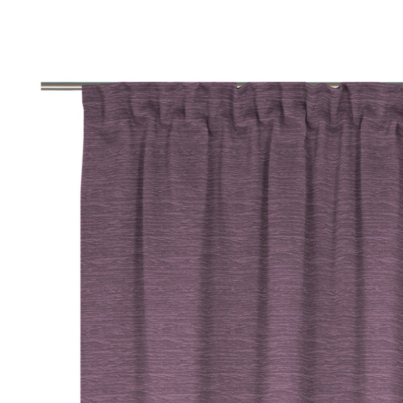 Breedlove Room Darkening Curtain Single Panel, 245cm H x 270cm W, Berry