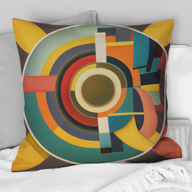 Coussin Mid-Century Vintage Circular Visions