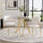 70.9-Inch Rectangular Dining Table for 8 with Adjustable Legs