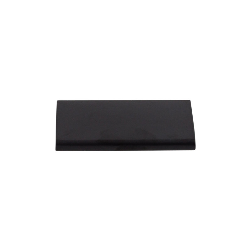 Europa Finger pull, Flat Black, 2" Center to Center