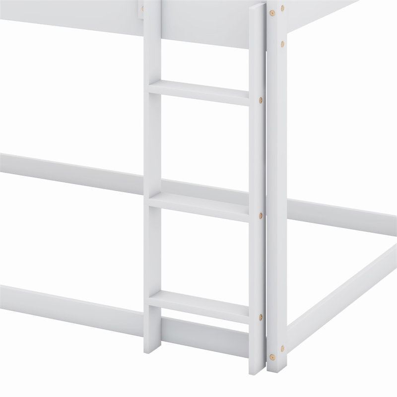 Claire Kids Twin Over Twin Bunk Bed, White