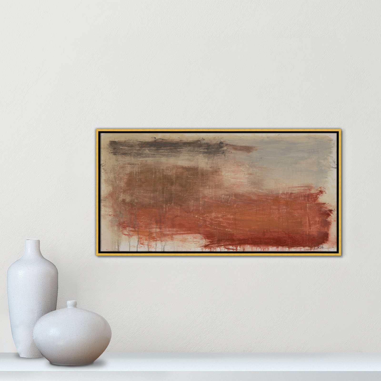 Colin "Autumn Over The Riviera" Print, 19.5" H x 37.5" W, Gold