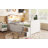 Luminest Twin Size Loft Bed With House Shape Headboard And LED Lights-116085288