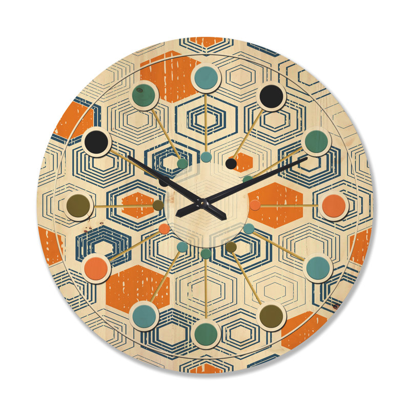 Horloge murale Hexagon, Très grand