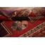 Tapis traditionnel géométrique rouge 4 x 8
