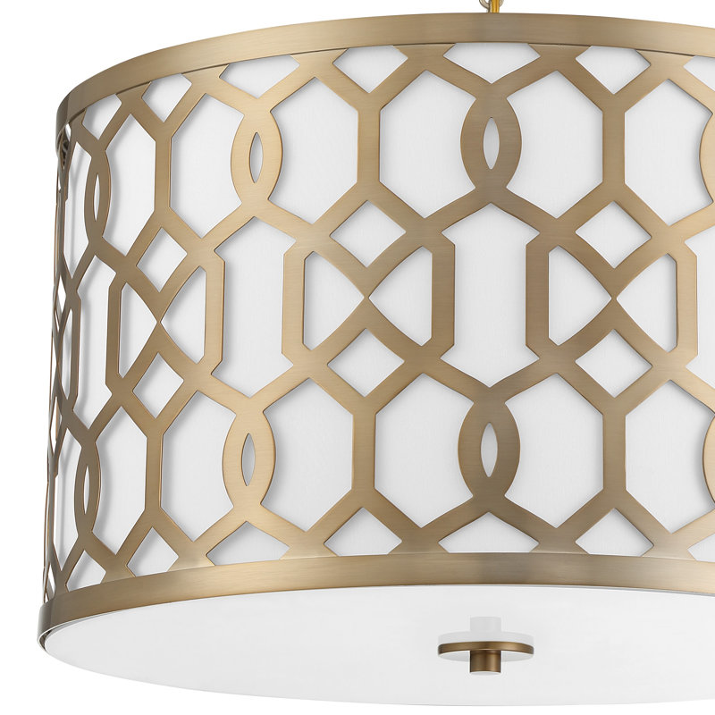 Jennings 5 - Light Chandelier, 18.25" 3-Light, Aged Brass