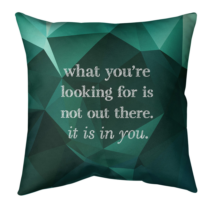 Coussin de sol, 36 po x 36 po, Vert foncé / turquoise
