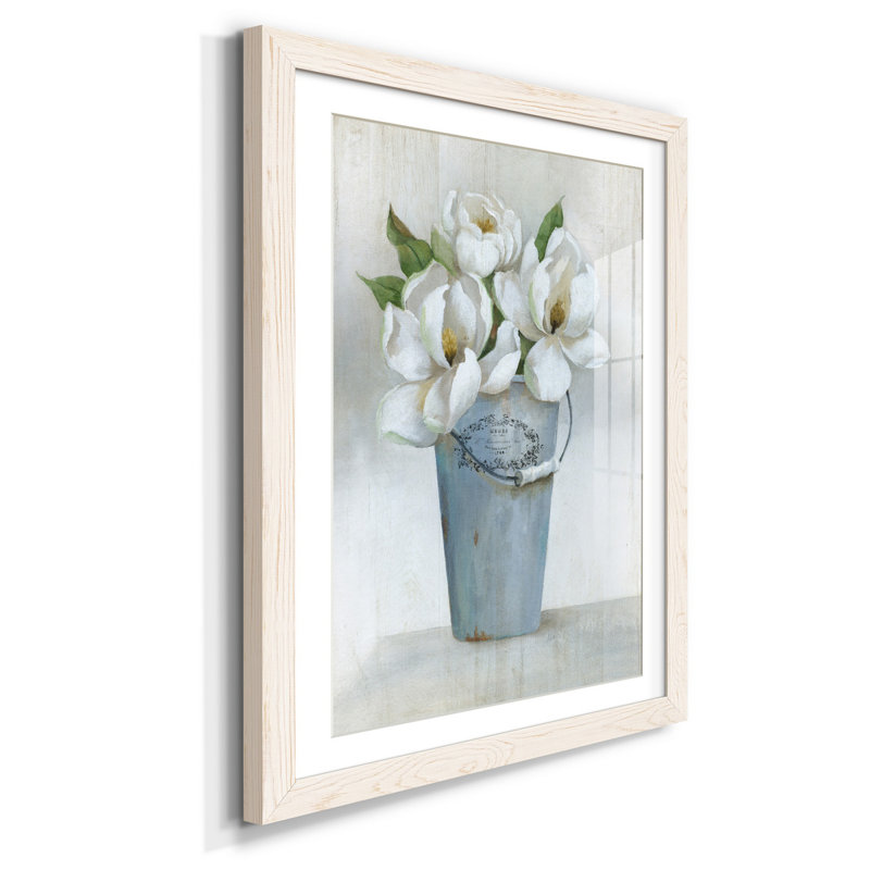 Fleuriste francais II - Cadre photo, reproduction d'art sur papier, H 37,5 po x l 27,5 po x P 1,5 po, Blanc