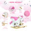 Cheval à bascule pour bébé, licorne en peluche avec sons, ceinture de sécurité