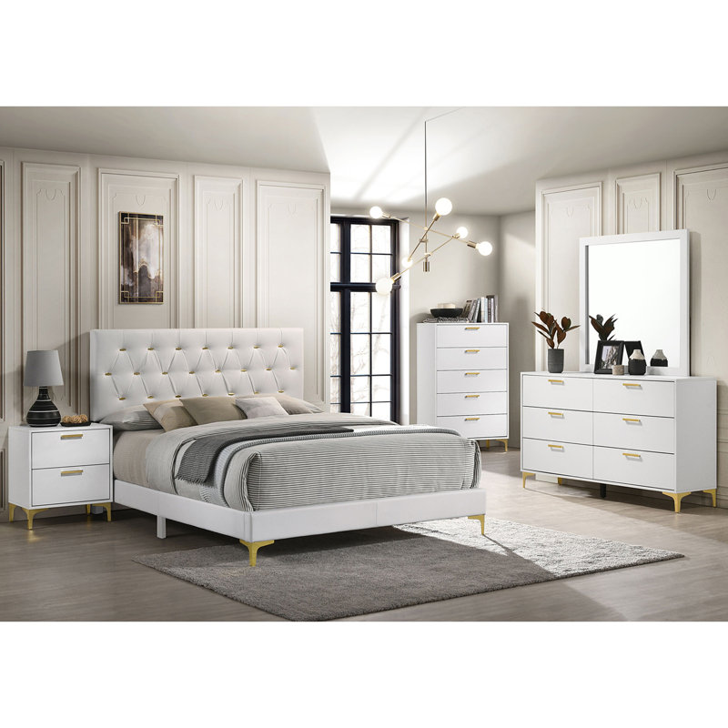 Commode 6 tiroirs avec miroir James White