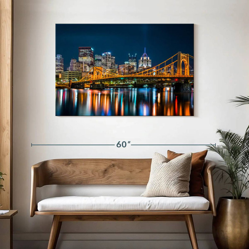Lilie Rachel Carson Bridge la nuit, H 30 po x l 45 po