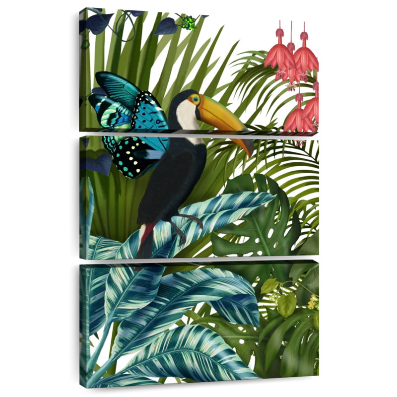 Toucan ronce dans une forêt tropicale I, H 38 po x l 24 po