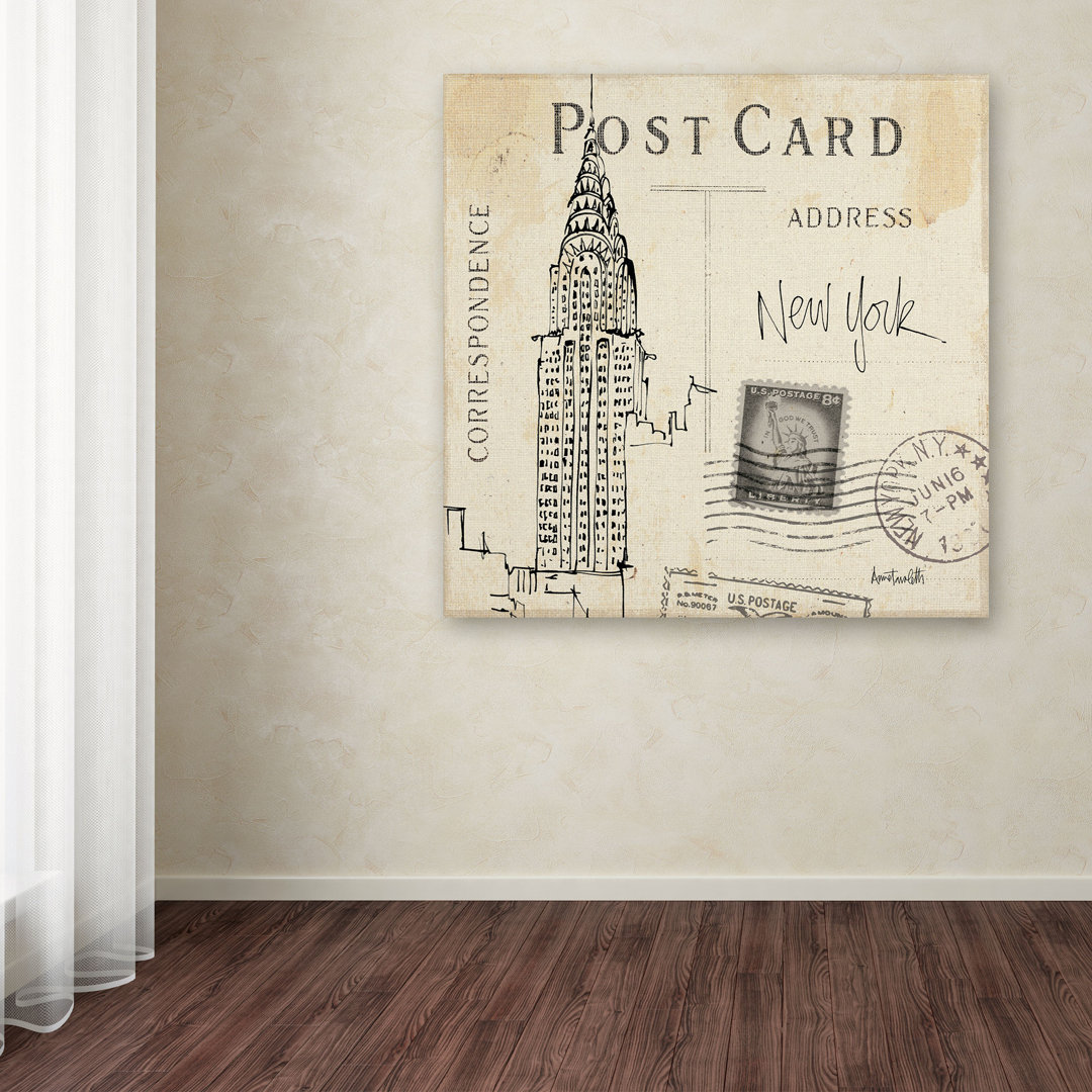 Ladzi 'Postcard Sketches I' by Anne Tavoletti Graphic Art on Wrapped Canvas Williston Forge