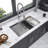 Undermount Workstation Kitchen Sink Single Bowl