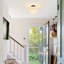Linen Semi Flush Mount