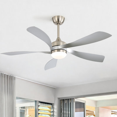 Damecia 5 - Blade Smart Standard Ceiling Fan with Remote Control and LED Light