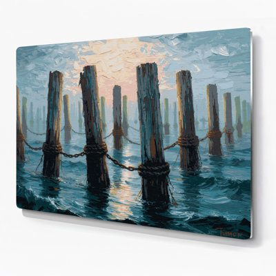Art mural bleu nautique