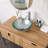 Bathroom Artistic Tempered Glass Vessel Bathroom Sink With Pop-Up Drain, Silver-123045099