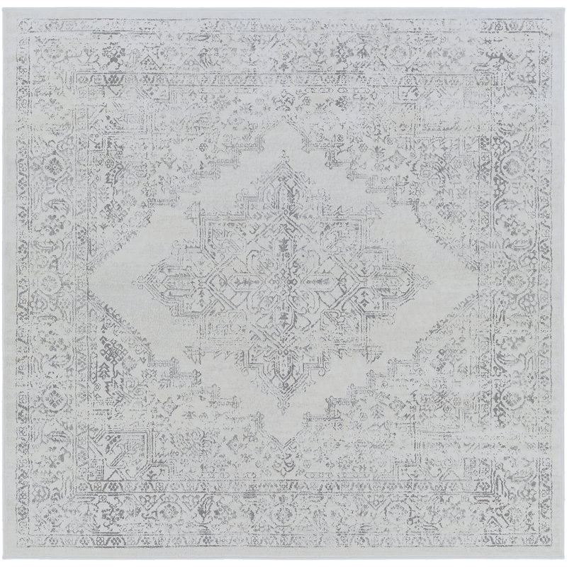 Amelie Grey/Off-White Rug, Square 200cm