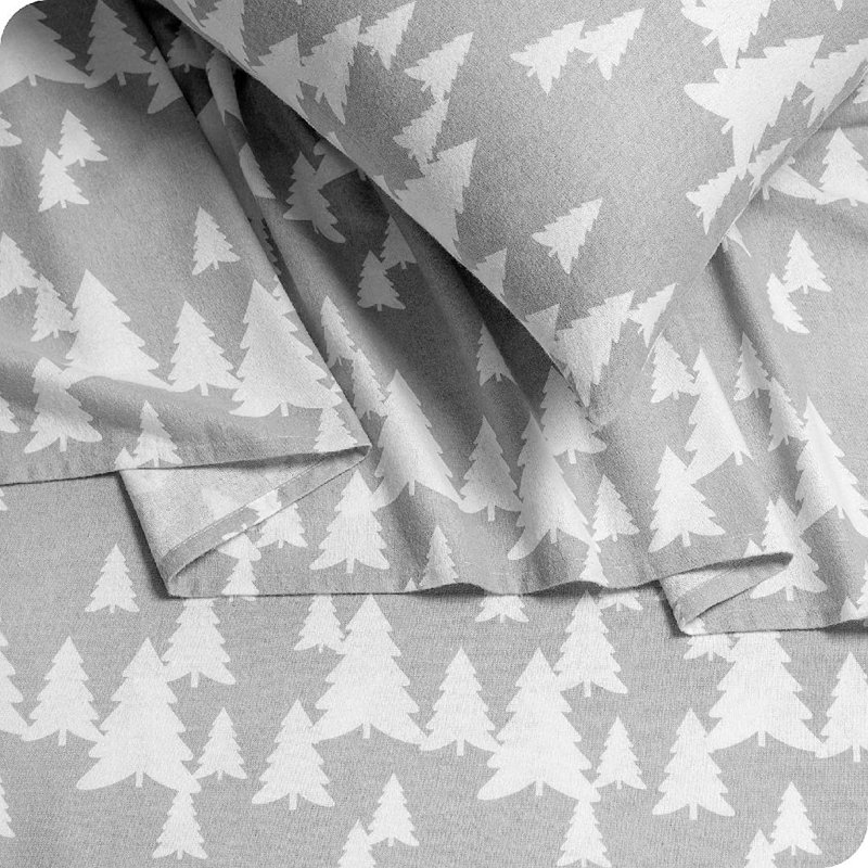 Ensemble de literie en flanelle 100 % coton, Ensemble de draps pour grand lit + un drap-housse 