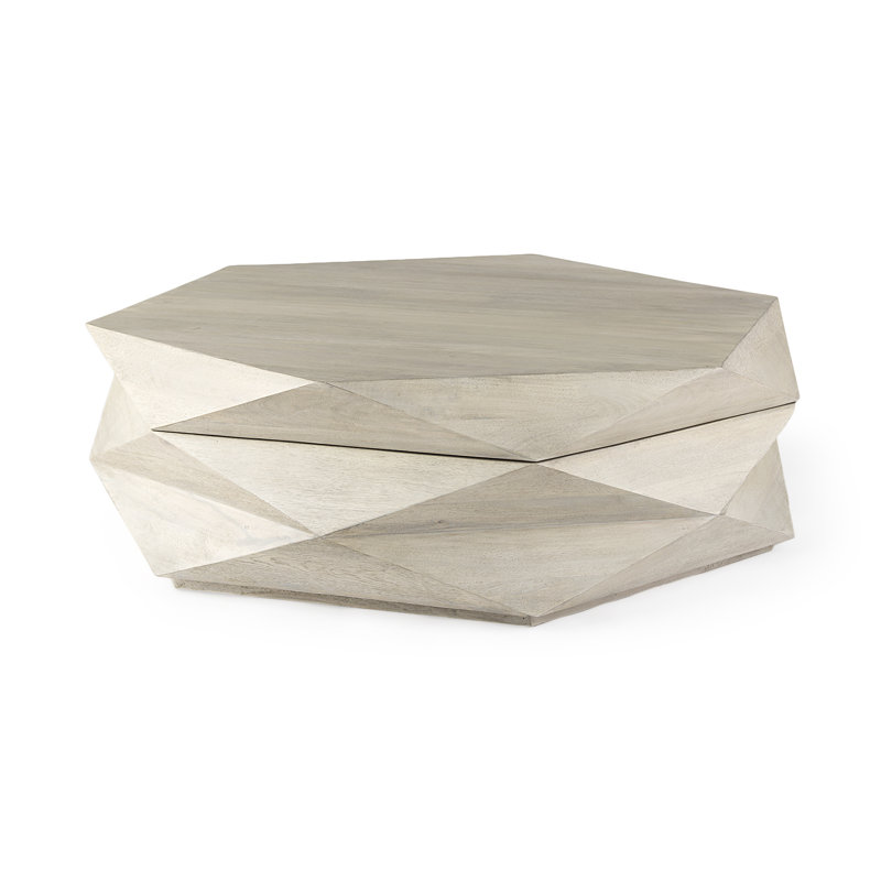 Table basse Malonne, H 15 po x l 48 po x L 48 po, Brun naturel