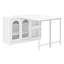 Table de bar rotative extensible à 360 degrés Arcove Horizon avec rangement et porte vitrée-129873967