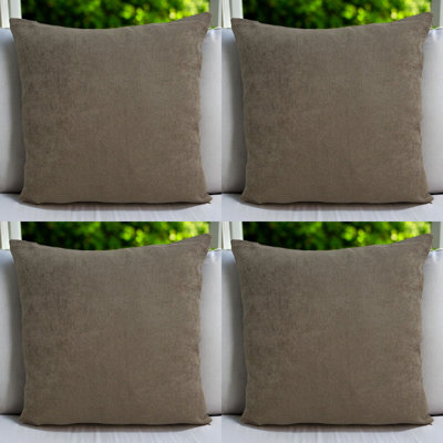 Salea Indoor / Outdoor Brown Square Throw Cushion Cover