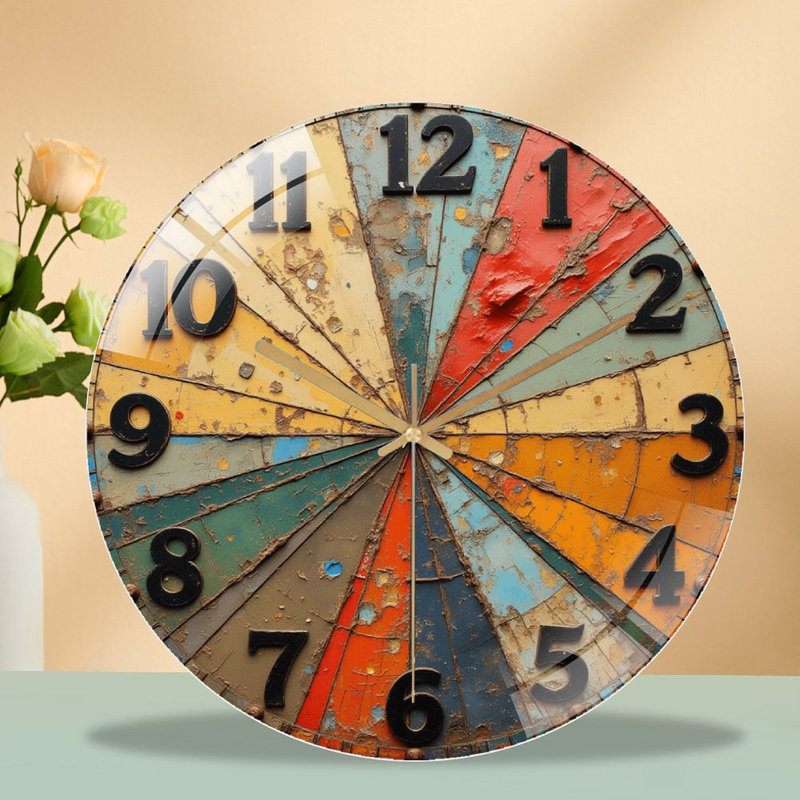 Horloge murale rétro vintage 12 po
