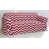 Rouge / blanc 100% coton