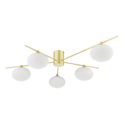 Jamir Glass Semi Flush Mount