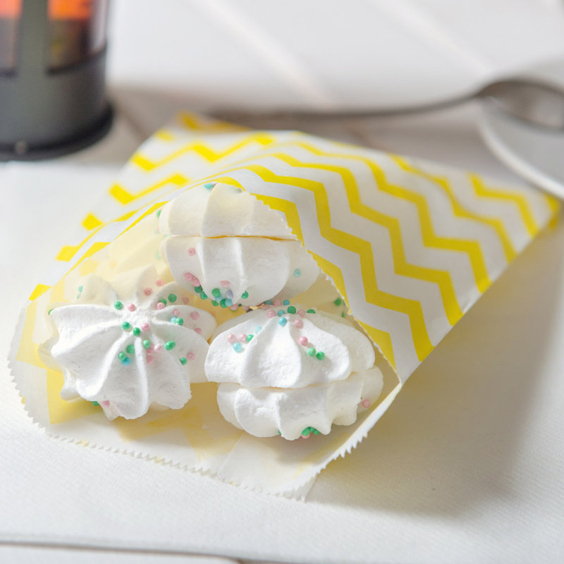 Paper Food Bag, Yellow