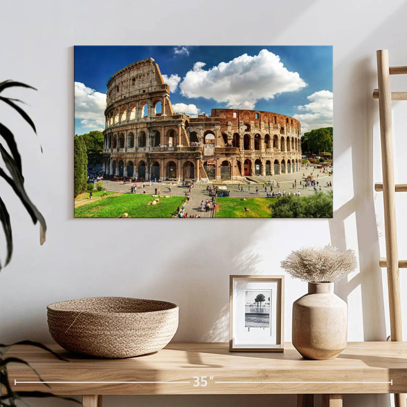 Ravi Colosseum à Rome, H 16 po x l 24 po
