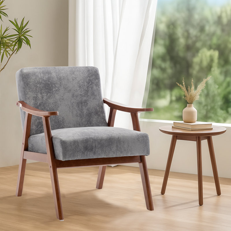 Fauteuil de réception Maret 30,71 po, Tissu gris Tech