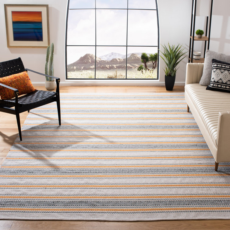 Annia Hand Woven Cotton Striped Rug