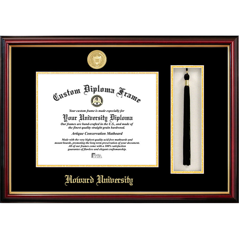 Cadre photo avec boîte et diplôme de l’université pampille Howard, 11 po x 14 po