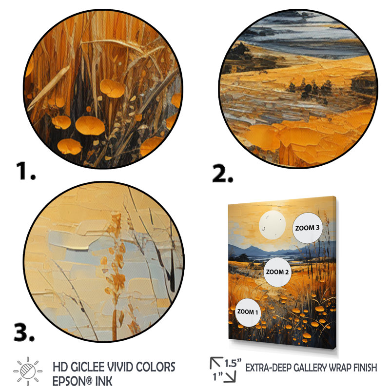Dodrill campagne blé et ciel I, H 32 po x l 16 po x P 1 po, Cadre photo argenté