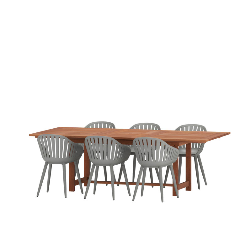 Ensemble de salle à manger Anautica, gris