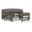 Raffles Rattan Cocktail Table with Benches-71441851-71441864