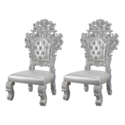 Bellanca Upholstered Dining Chair in Antique Platinum (Set of 2)