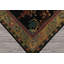 Tapis noir artisanal en laine touffeté à la main 5 pi x 8 pi
