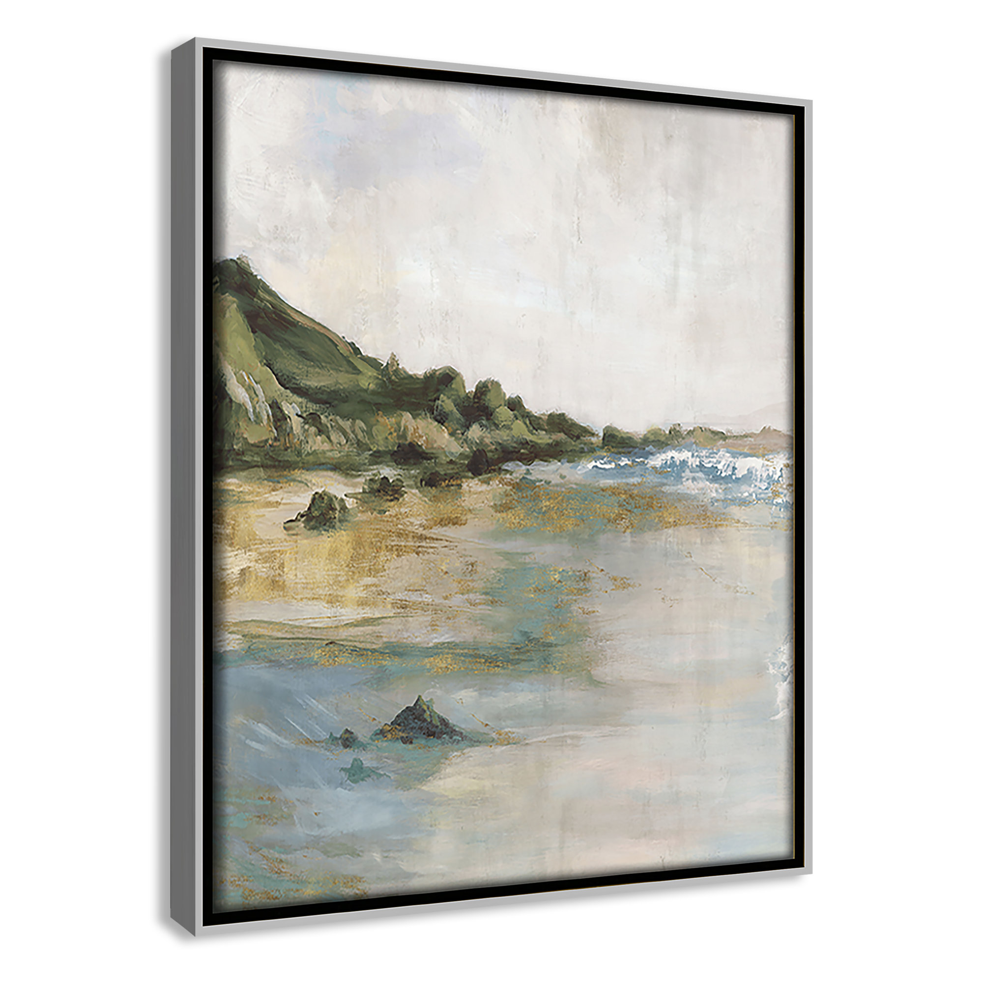 Tide’s Edge Print by , Silver, 11.5" H x 9.5" W