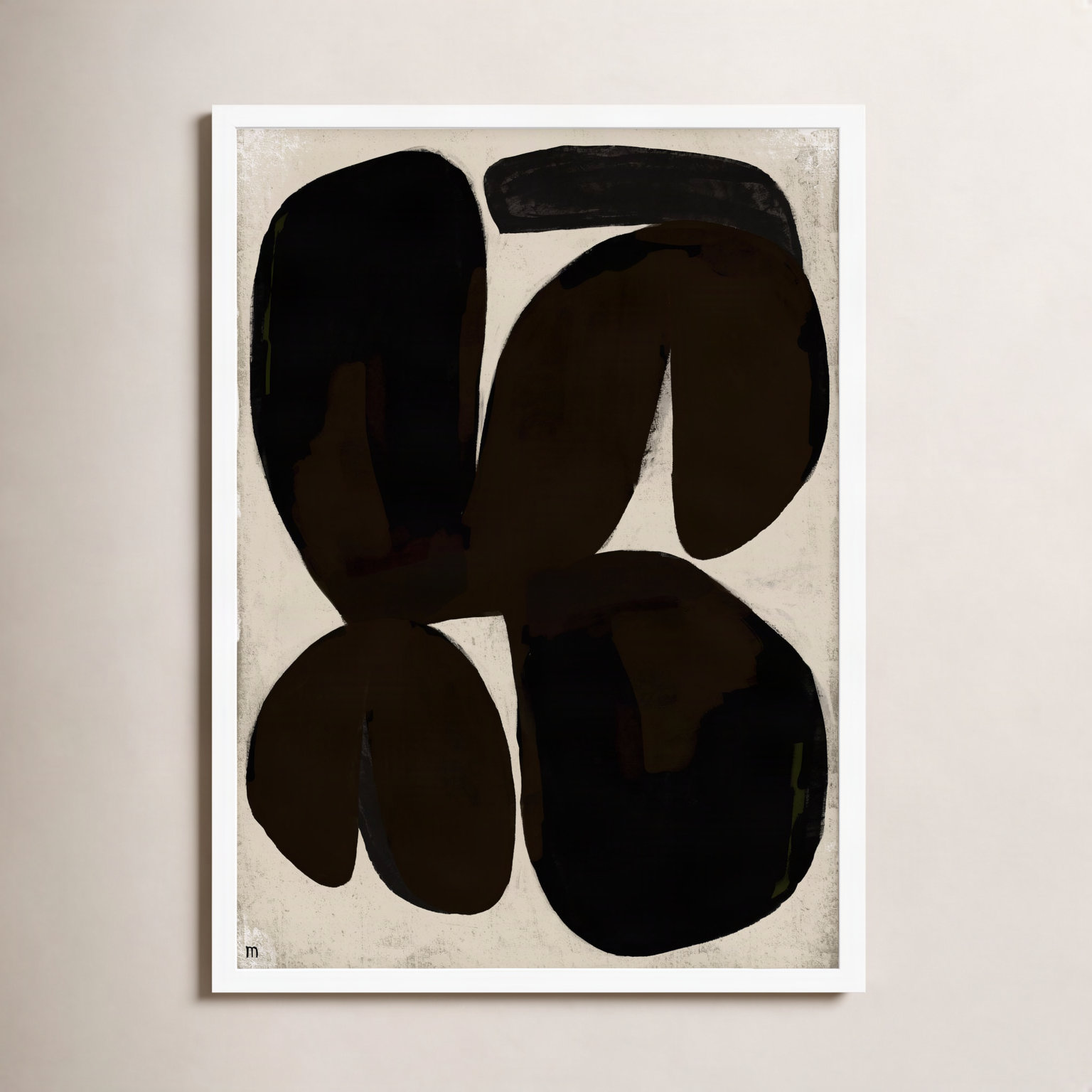 Untitled by Studiom, 50" H x 35" W x 1.25" D, White