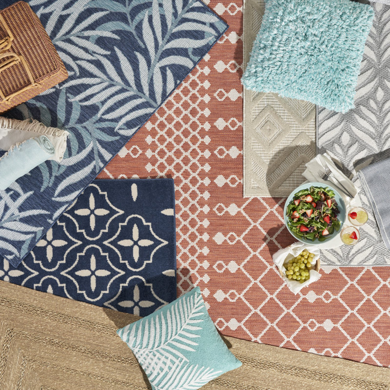 Tapis intérieur / extérieur Braddock, Tapis de couloir 2 pi 3 po x 12 pi