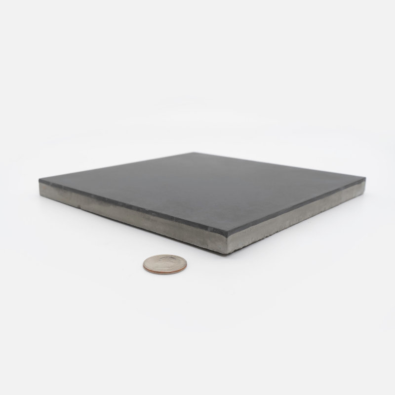 8" x 8" Cement Moroccan Wall & Floor Tile, Charcoal Black